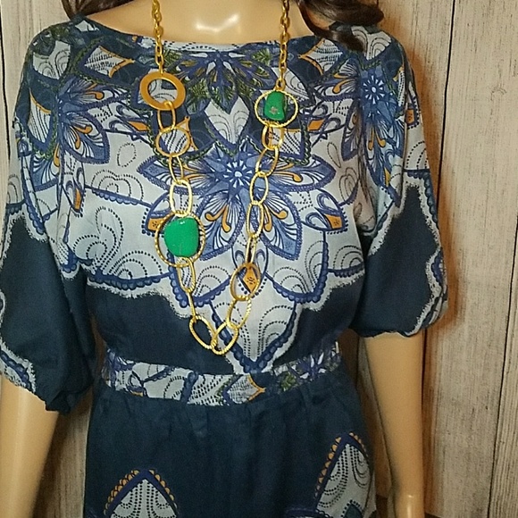 Mini Dress Multi Blue Colors - Picture 6 of 7